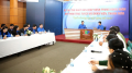 Bí thư thứ nhất Trung ương Đoàn Lê Quốc Phong trả lời các câu hỏi của cán bộ, ĐVTN sau chương trình đối thoại trực tuyến, ngày 24/3/2018