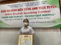 Em Thái Nguyễn Vân Giang – Liên đội trưởng Trường THCS Lý Tự Trọng (T.P Tam Kỳ)  nhận giải thưởng Kim Đồng năm học 2020-2021