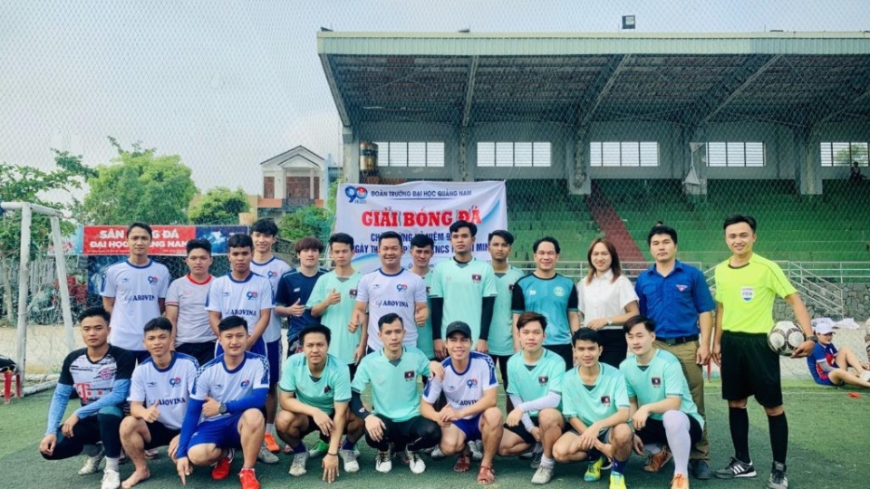 Đoàn trường Đại học Quảng Nam tổ chức giải bóng đá truyền thống