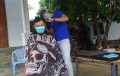 Áo xanh tình nguyện cắt tóc lưu động gây quỹ “Vì đàn em thân yêu”