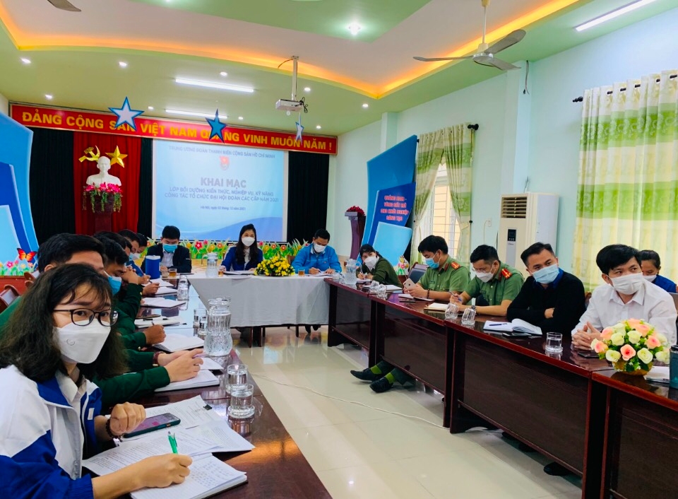 Quảng Nam: khai mạc lớp tập huấn bồi dưỡng kiến thức, kỹ năng, nghiệp vụ công tác tổ chức Đại hội Đoàn các cấp
