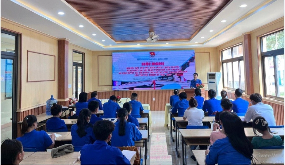 Tuổi trẻ Trường Cao đẳng Quảng Nam triển khai học tập Nghị quyết XII, Nghị quyết Đại hội Đoàn các cấp